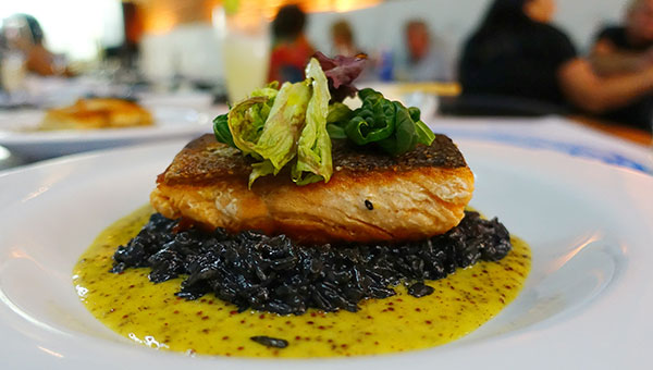 Fish with Black Rissotto Fish with Black Rissotto